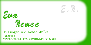 eva nemec business card